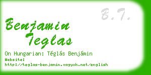 benjamin teglas business card