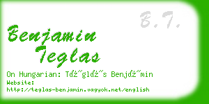 benjamin teglas business card